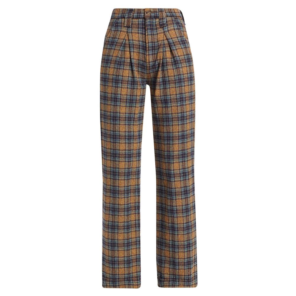 Mother the Maven Pleated Plaid Pants, Indie Vanguard, Grunge, Skater, Size 33‎